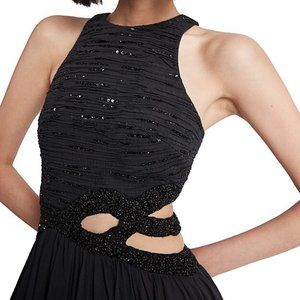Aje New Catara Sequin Midi Dress